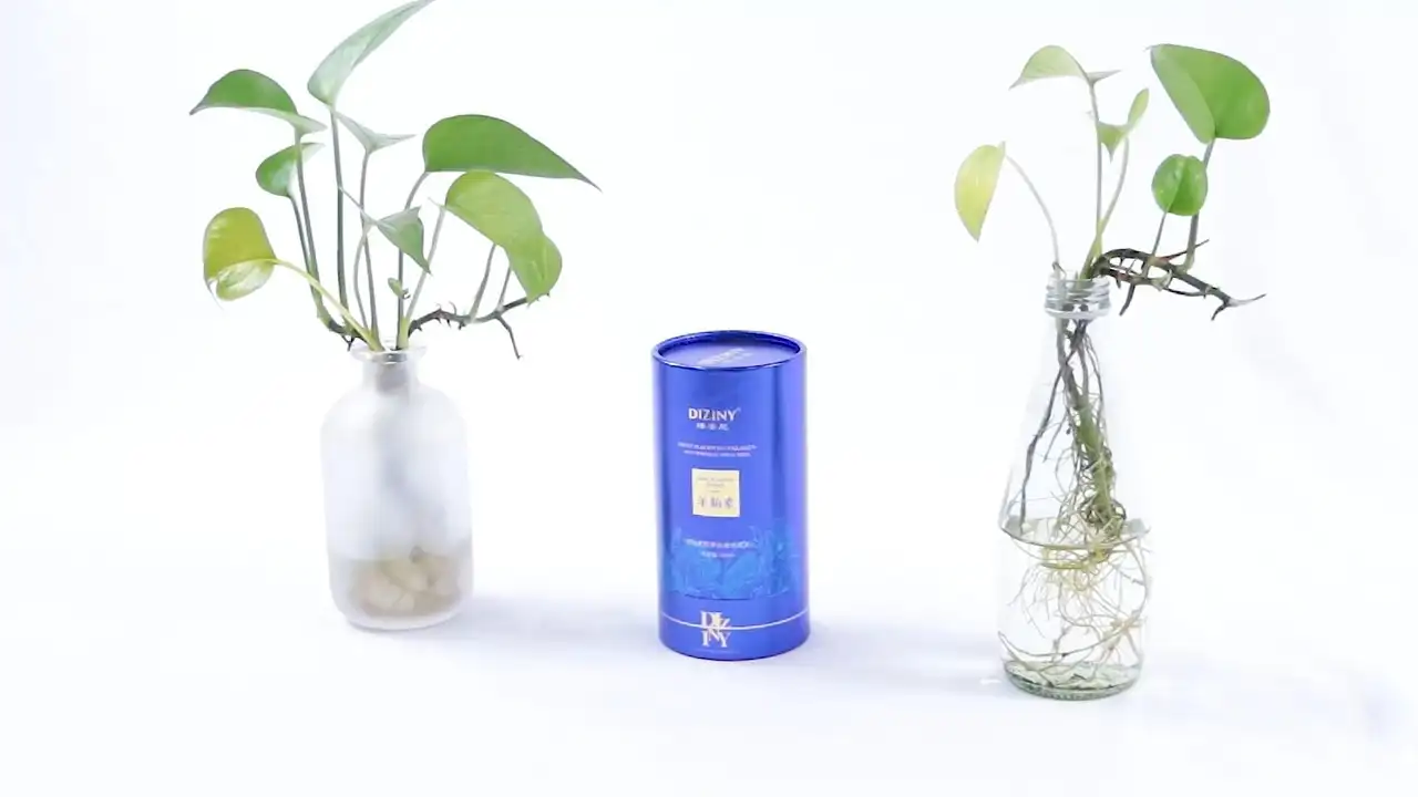 Umweltfreundlich schwarzer, starres Karton Kosmetikpapierrohr recycelbarer Zylinder glänzend gedruckter Zahnpasta-Lotion Verpackungsrohre 1