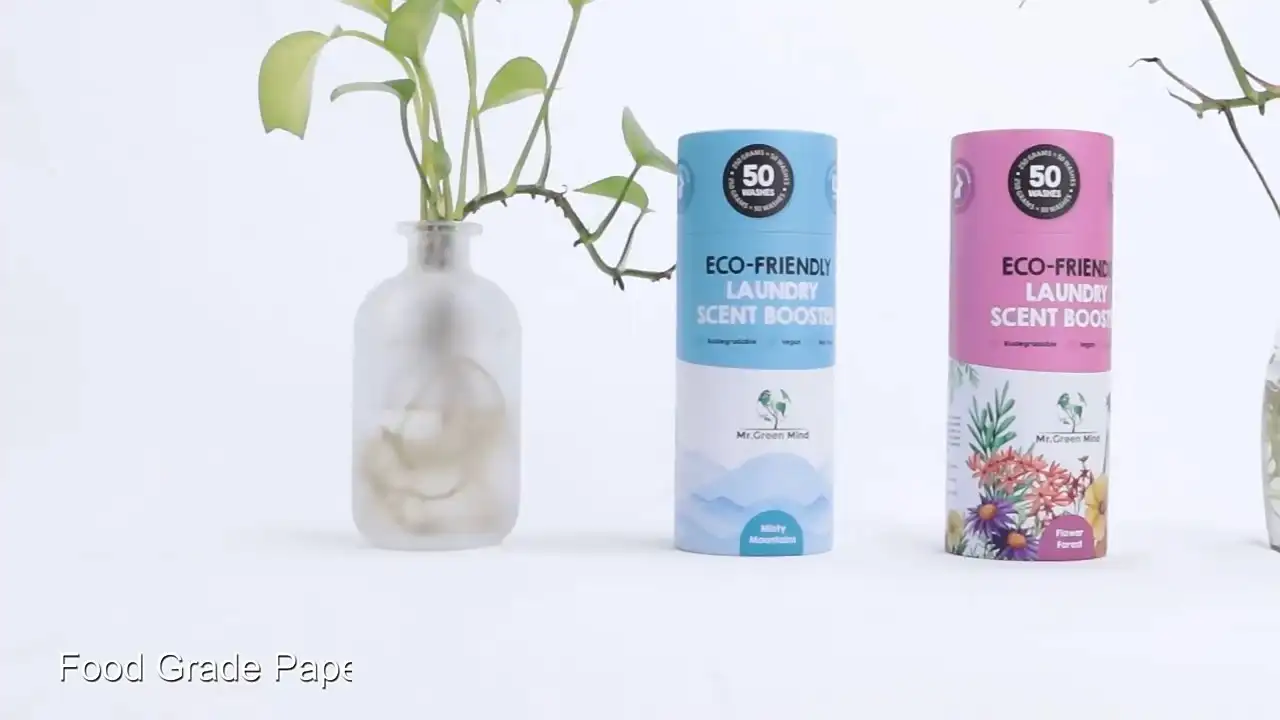 Recyclable Airtight Paper Pet dog food in a tube Cylinder Metal Lid Cat Food Packaging Box 1